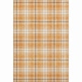 thumbnail image 1 of HomeRoots 678257 10 x 14 ft. Orange Ivory & Navy Blue Plaid Washable Machine Made Rectangle Area Rug with UV Protection, 1 of 9