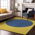 thumbnail image 1 of Addison Rugs Mayfield Premium Machine Washable Transitional Stripes Yellow Rectangle Rug, 5' x 7'6", 1 of 6