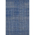 thumbnail image 1 of HomeRoots 678574 10 x 14 ft. Navy Blue & Ivory Striped Transitional Washable Machine Made Rectangle Area Rug with UV Protection, 1 of 7