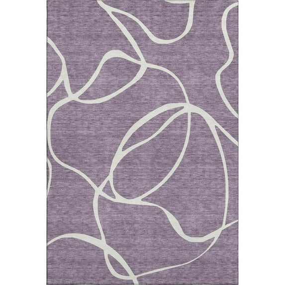 Dalyn Rugs Premium Machine Washable Mayfield AMF999 Purple 9' x 12' Rug