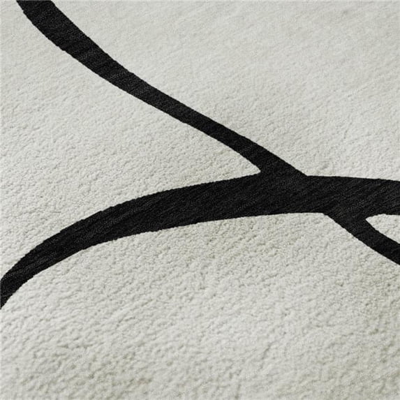 Addison Rugs Mayfield Premium Machine Washable Transitional Swirls White Rectangle Rug, 10' x 14'