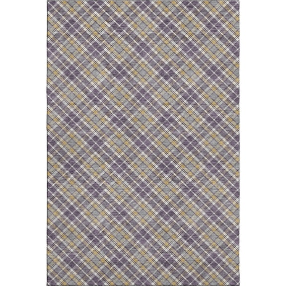 Dalyn Rugs Soft Essentials SE3 Plum 3' x 5' Indoor/Outdoor, Premium Washable, Bedroom, Living Room, Dining Room, Kitchen, Patio Rug