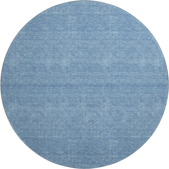 Dalyn Rugs Soft Essentials SE6 Denim 8' x 8' Luxury Washable, Bedroom, Living Room, Dining Room, Kitchen, Patio Round Rug