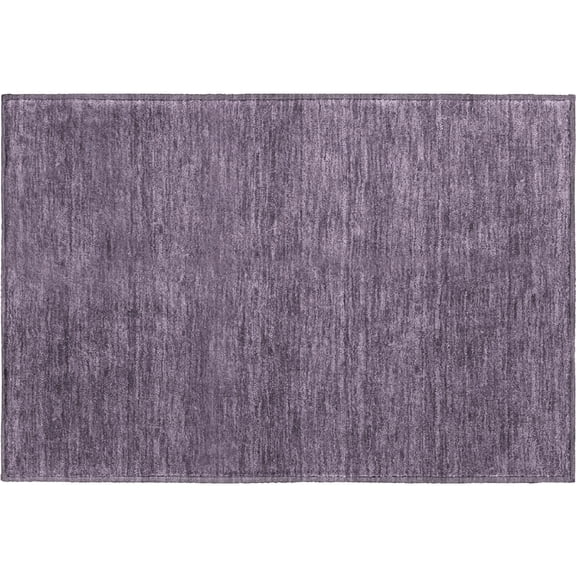 Dalyn Rugs Soft Essentials SE6 Plum 1'8" x 2'6" Luxury Washable, Bedroom, Living Room, Dining Room, Kitchen, Patio Rug