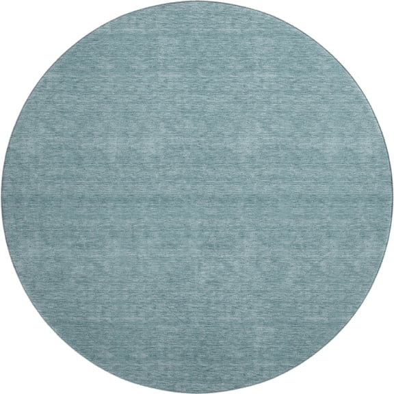 Dalyn Rugs Soft Essentials SE6 Teal 8' x 8' Luxury Washable, Bedroom, Living Room, Dining Room, Kitchen, Patio Round Rug