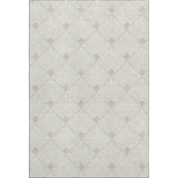 Dalyn Rugs The Reserve TR9 Ivory Indoor/Outdoor, Premium Washable, Bedroom, Living Room, Dining Room, Kitchen, Patio Rug, 10' x 14', Ivory