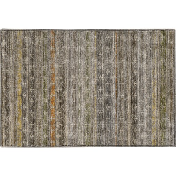 Dalyn Rugs Vico VC6 Gray 1'8" x 2'6" Machine Washable, Bedroom, Living Room, Dining Room, Kitchen, Patio Rug