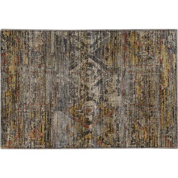 Dalyn Rugs Vico VC7 Gray 1'8" x 2'6" Machine Washable, Bedroom, Living Room, Dining Room, Kitchen, Patio Rug