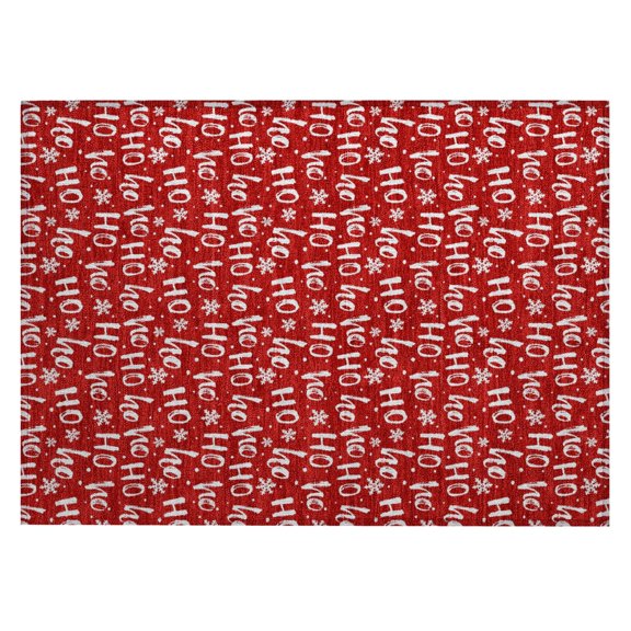 Dalyn Rugs Wonderland WN22 Red Indoor/Outdoor, Machine Washable, Bedroom, Living Room, Dining Room, Kitchen, Patio Rug, 1'8" x 2'6", Red