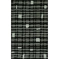 thumbnail image 1 of Dalyn Santino Area Rug SO40 So40 Black Black Rows Banded 3' 6" x 5' 6" Rectangle, 1 of 3