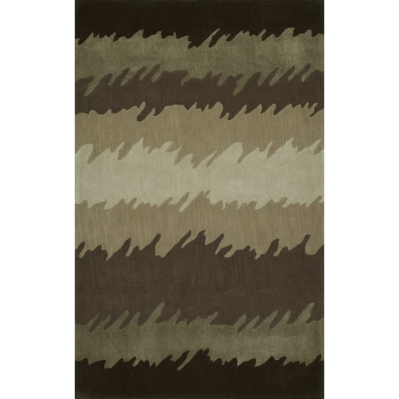 Dalyn Santino Area Rug SO52 So52 Chocolate Chocolate Rows Scratched 8' x 10' Rectangle