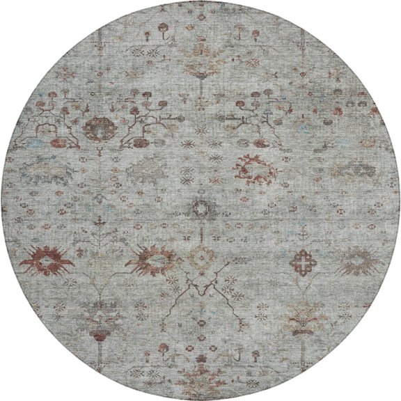 Dalyn Solace Area Rug SL4-Gray SL4GY8RO Gray, 8' x 8'