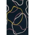 thumbnail image 1 of Dalyn Transitions Area Rug TR6 Tr6 Brown Circles Loops 9' x 12' Oval Oval, 1 of 1