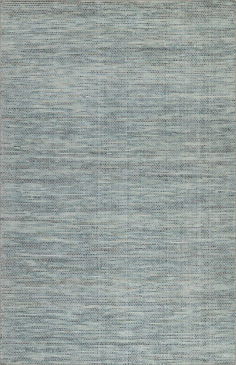 Handmade Pewter Wool and Viscose Rectangular Area Rug