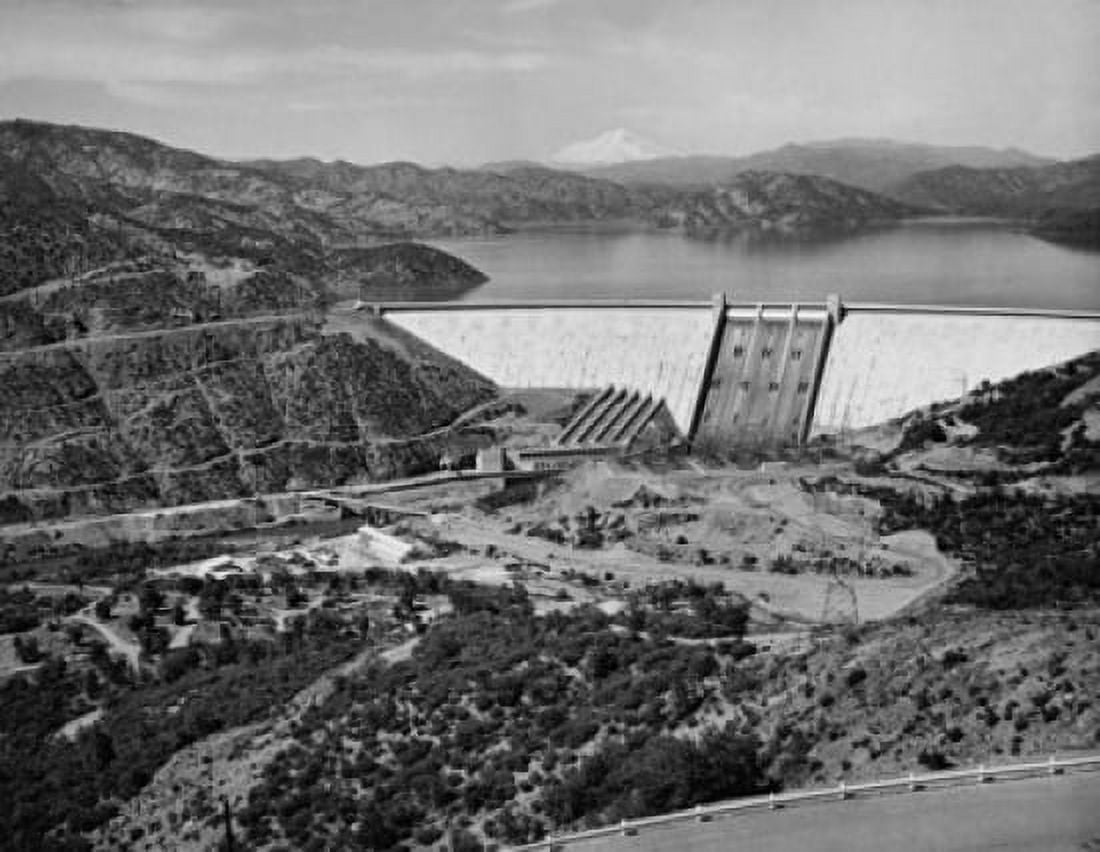 Dam on a lake Shasta Dam Shasta Lake California USA Canvas Art - (24 x 36)