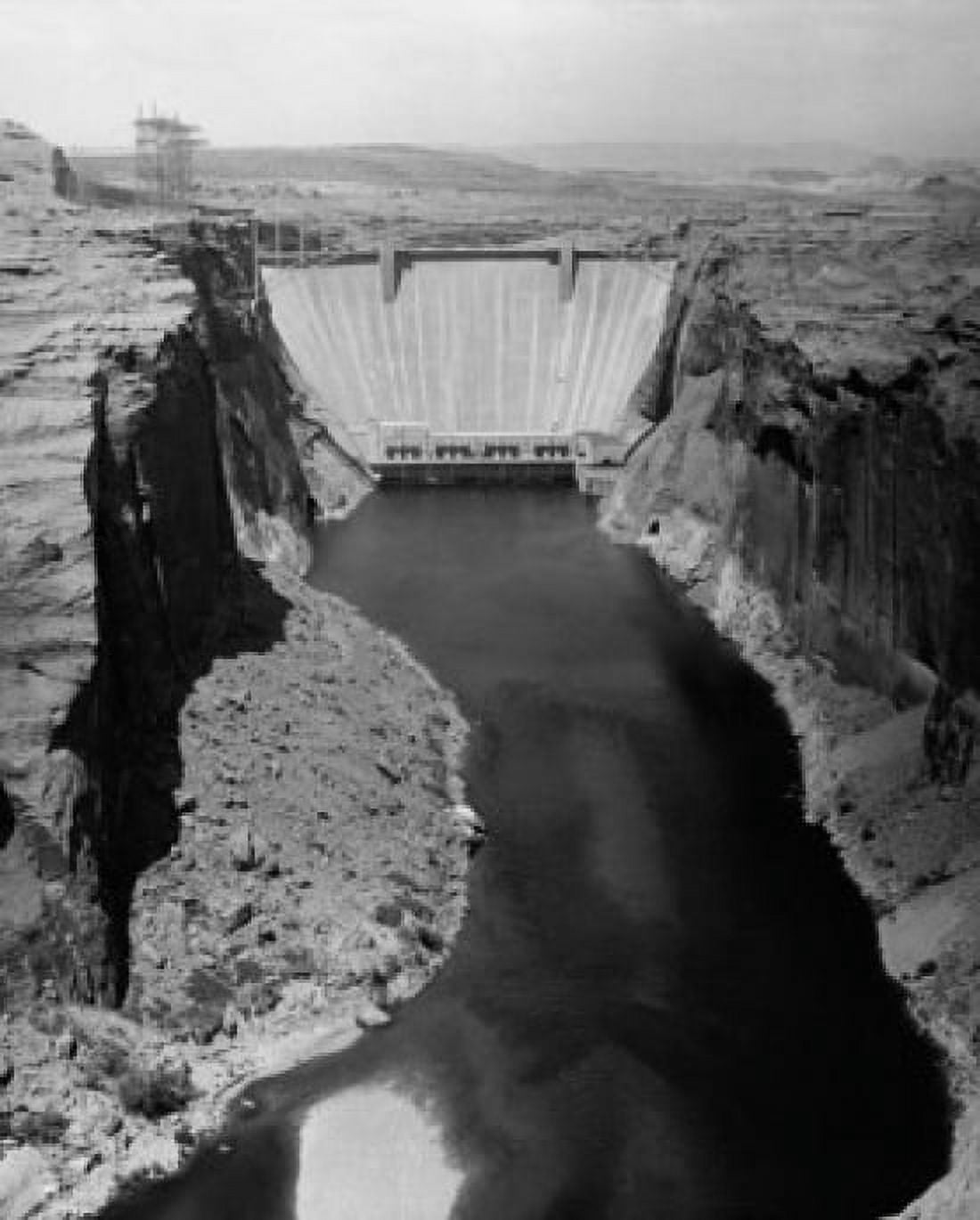 Dam on a river Glen Canyon Dam Colorado River Arizona USA Canvas Art - (18 x 24)