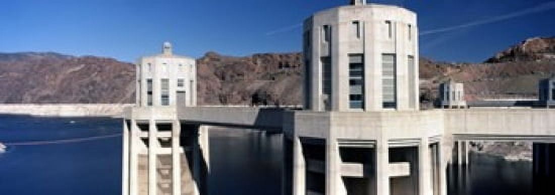Dam on a river Hoover Dam Colorado River Arizona-Nevada USA Canvas Art - Panoramic Images (18 x 7)