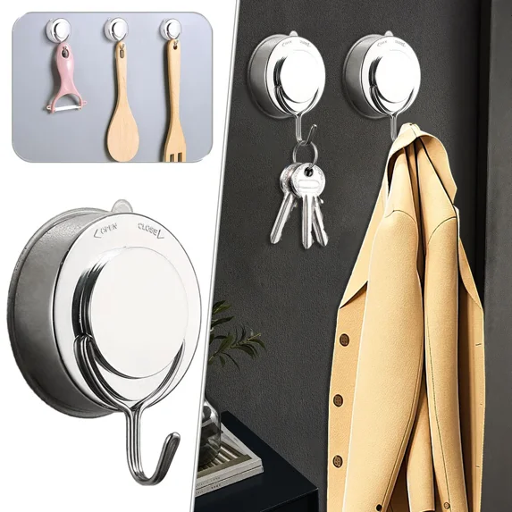 Damage-Free Hooks Hanger Towel Holder Rack Rail An