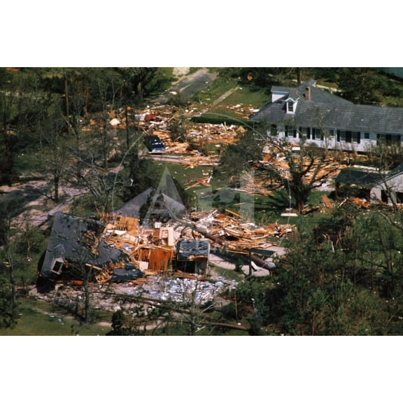 Damage Left by Hurricane Camille, Unframed Photographic Print Wall Art Sold by ArtCom