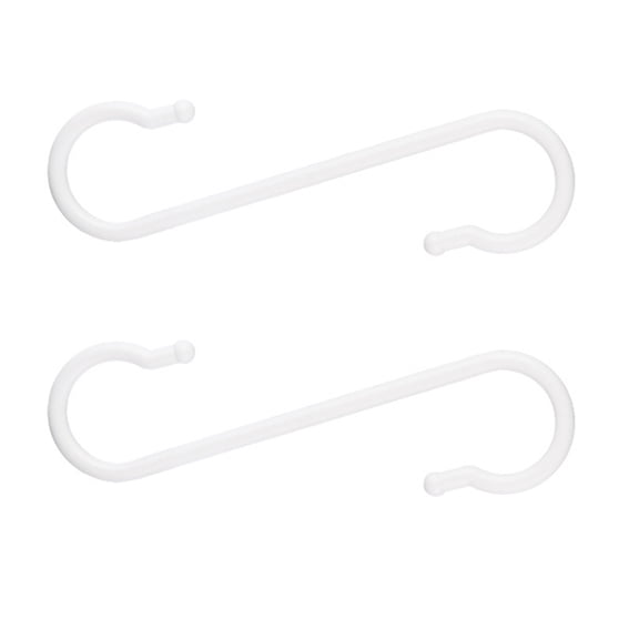 Damage Release S Hooks Plastic Adhesive Wall Hooks Without Drilling Required Hangers for Practical Storage Organization