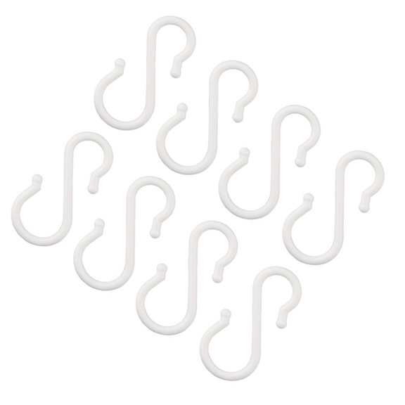Damage Release S Hooks Plastic Adhesive Wall Hooks Without Drilling Required Hangers for Practical Storage Organization