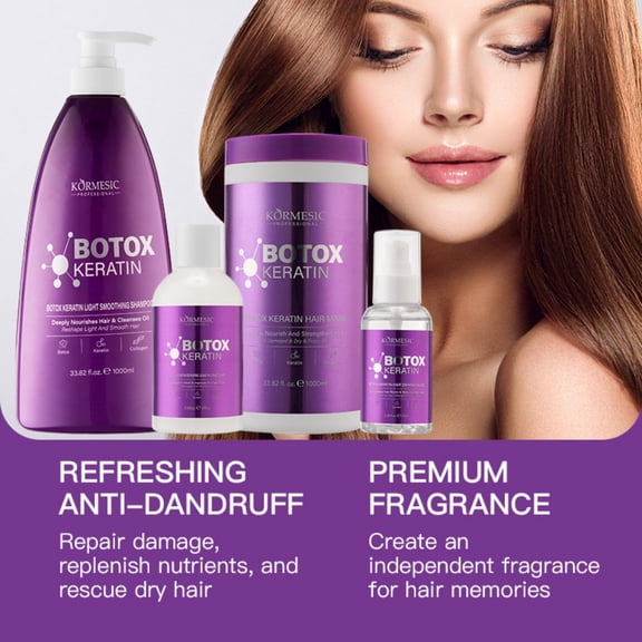 Damage Repair Treatment for Dry & Frizzy Hair Shampoo Leave-in Hair Conditioner Hair Mask Hair Essential Oil 4-piece Shampoo Set