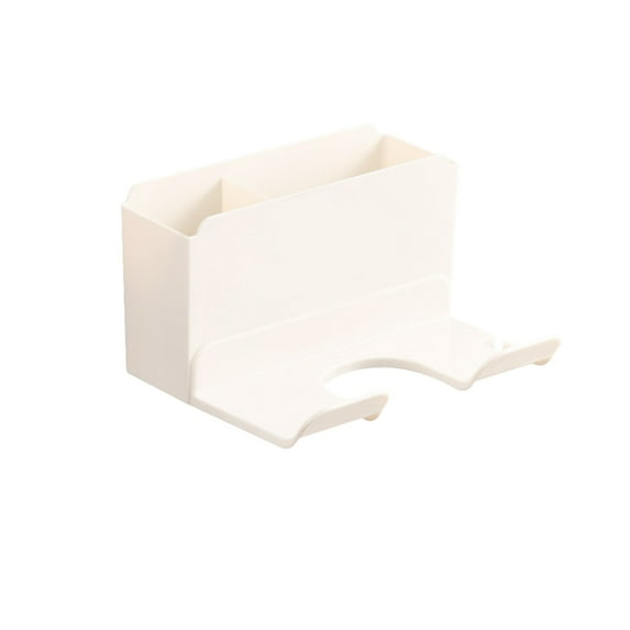 No Damage Wall Hangers Hair Dryer Support Storage Rack, No-Perforation Bathroom Wall Mounted Holder for Hair Dryer Comb Curling Iron, Power Tool Storage Rack