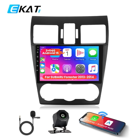 Android Car Radio for Subaru Forester 2013 2014 2015, [2G+64G] 9 inch Android Touchscreen Stereo with Wireless Carplay / Android Auto