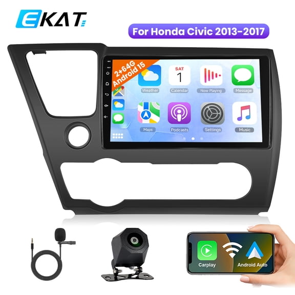 Car Stereo for Honda Civic 2013-2017 with Wireless CarPlay&Android Auto