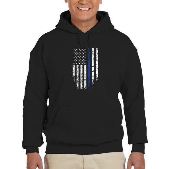 Usa Flag Scratched Hoodie Men -GoatDeals Designs, Male Small