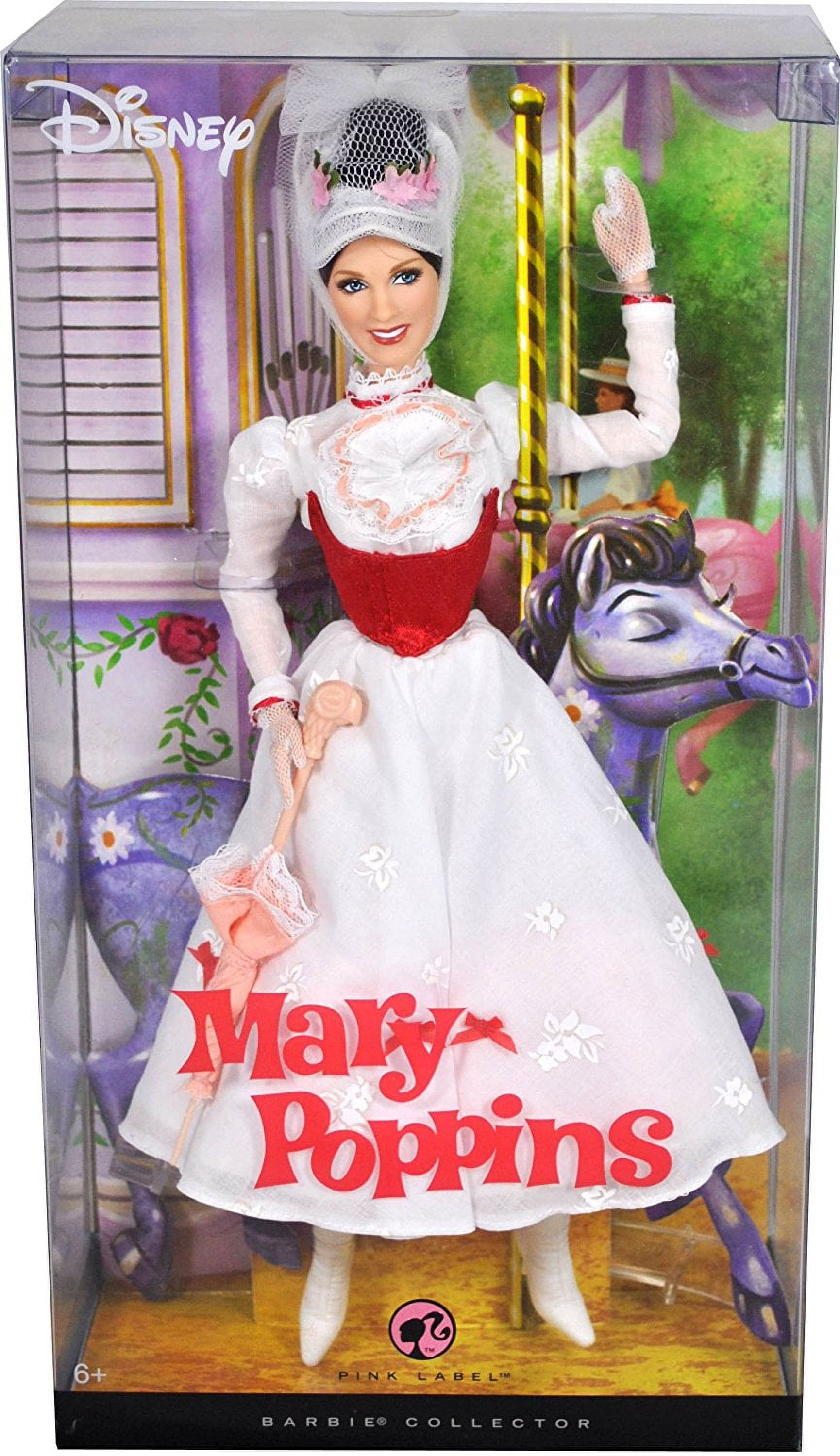 Damaged Box Special - Mary Poppins Pink Label Barbie Collector Doll