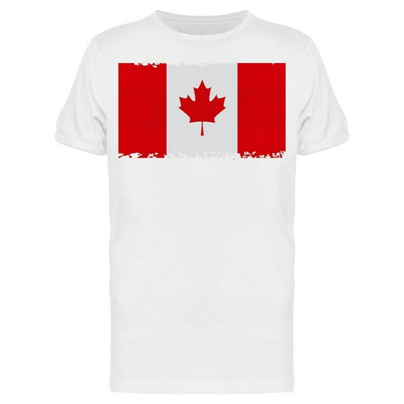 Damaged Paint Canada Flag T-Shirt Men -Image by Shutterstock, Male 3X-Large