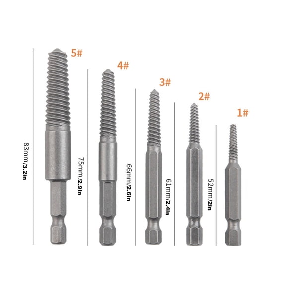 Damaged Screw Extractor Kit And Stripped Screw Extractor Set With Magnetic Extension Bit