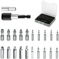 thumbnail image 1 of 22-piece plastic box screw removal tool Set of S2 slotted screw removal tools Drill bit and chuck adapter, 1 of 7