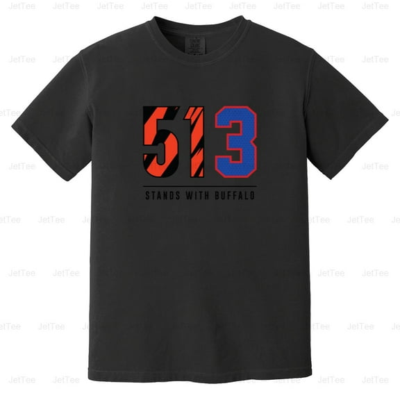 Damar Hamlin 513 Stands With Football Support Comfort Color T-Shirt Unisex, up to 4XL