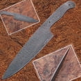 thumbnail image 1 of Damascus Full Tang Ladder Pattern Blank Chef Knife - Ltd.Edition, 1 of 1