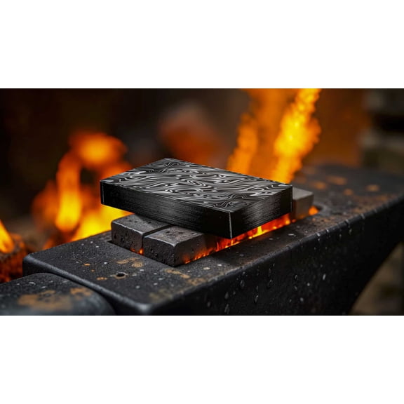 Damascus Gilded-Black Playing Cards by Emilysleights52