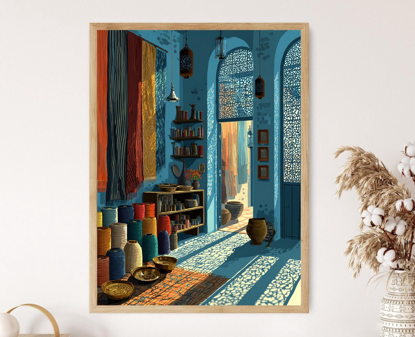 Men Health Vector Damascus Silk Brocade Poster, Syrian Folk Textile Shop Art Print, Flat ...