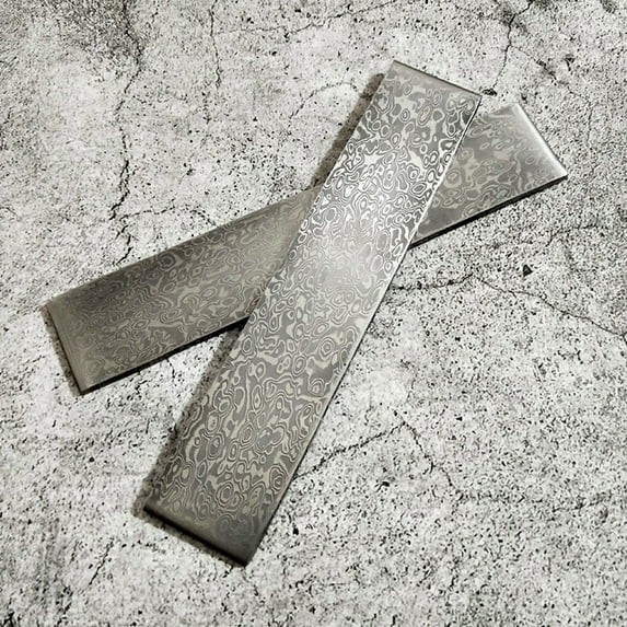 Damascus Steel,Materials Pattern Steel Pattern Steel Bar Steel Diy Blank Been Heat Rookin