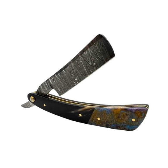 Damascus Steel Straight Razor by Shave Essentials