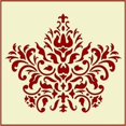 thumbnail image 1 of Damask 10 Stencil - Victorian Style Baroque DIY Art & Craft Reusable Sturdy Flexible Template 10 mil Plastic Mylar Wall Stencils Craft Painting Wall Stencils - The Artful Stencil, 1 of 5