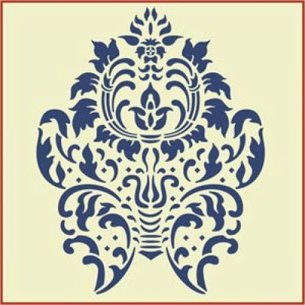 Damask 4 Stencil Victorian Style Baroque DIY Art & Craft Reusable Sturdy Flexible Template 10
