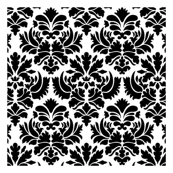 Damask All Over Pattern Stencil (10 mil plastic)