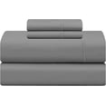 thumbnail image 1 of Damask Bed Sheet Set, 100% Cotton Soft Breathable Bedsheets, 4 Piece Deep Pockets Sateen Weave Striped Bedding Mattress Resort Hotel Luxury, 1 of 6