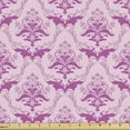 thumbnail image 1 of Damask Fabric by the Yard, Monochrome Modernized Victorian Inspired Floral Ornamented Print, Upholstery Fabric for Dining Chairs Home Decor Accents, Pale Fuchsia Pale Mauve by Ambesonne, 1 of 5
