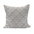 thumbnail image 1 of Damask Fluffy Throw Pillow Cushion Cover, Tile with Oriental Design Elements Revival Swirled Leaf Motif, Rectangle Accent Pillow Case, 26" x 16", Taupe White, by Ambesonne, 1 of 5