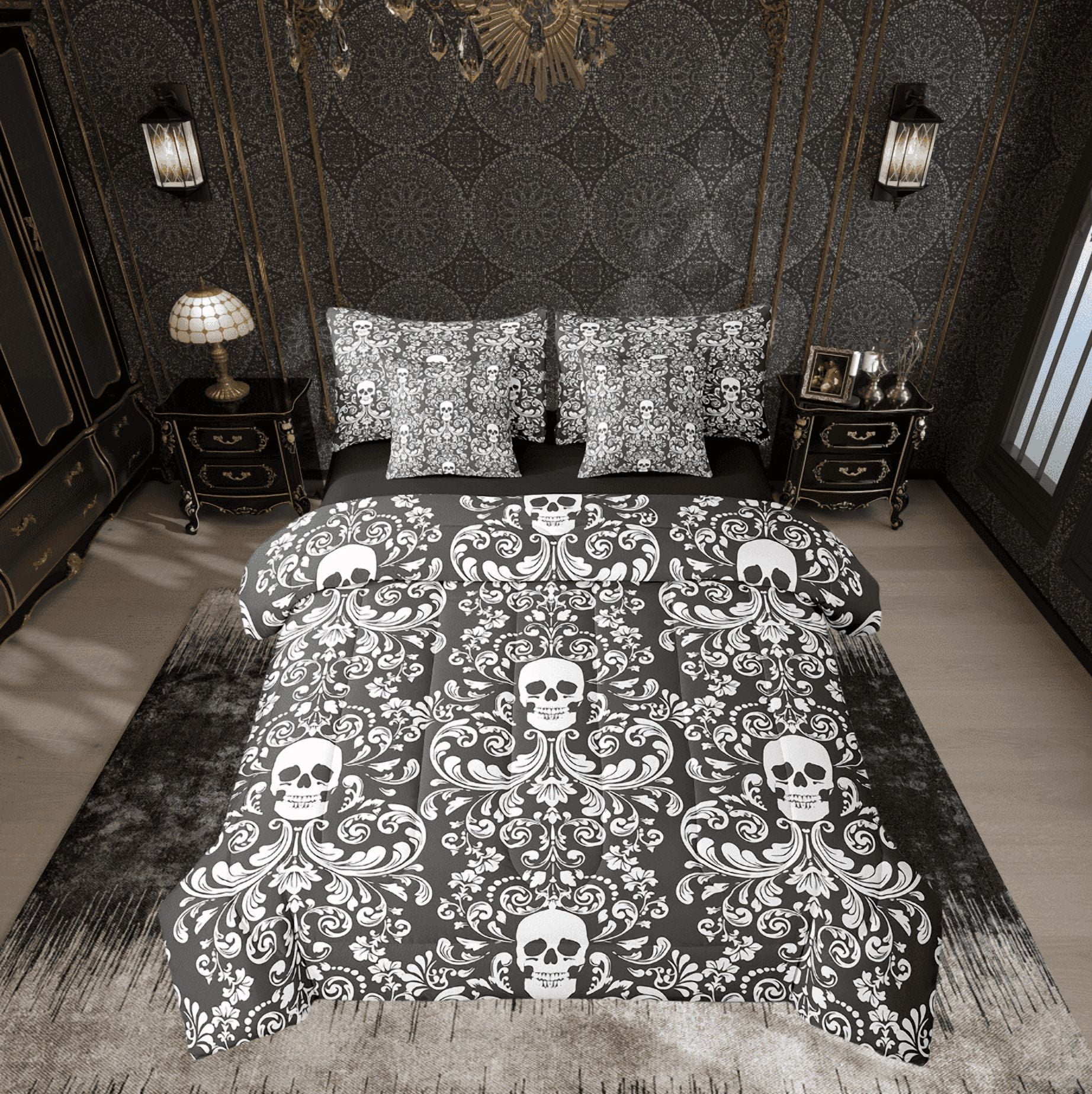 Damask-Gothic-Bedding-Set-