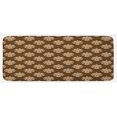 thumbnail image 1 of Damask Kitchen Mat, Retro Style Antique Floral Motifs with Victorian Influences Abstract Ornaments, Plush Decorative Kitchen Mat with Non Slip Backing, 47" X 19", Tan and Brown, by Ambesonne, 1 of 1