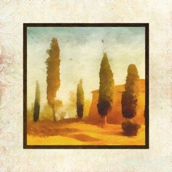 Damask Landscape II Poster Print by Taylor Greene (12 x 12)