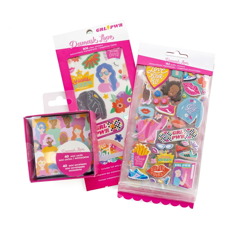 Damask Love Mini Card And Sticker Craft Kit - Multicolored, Unisex, for  Ages 12+ 